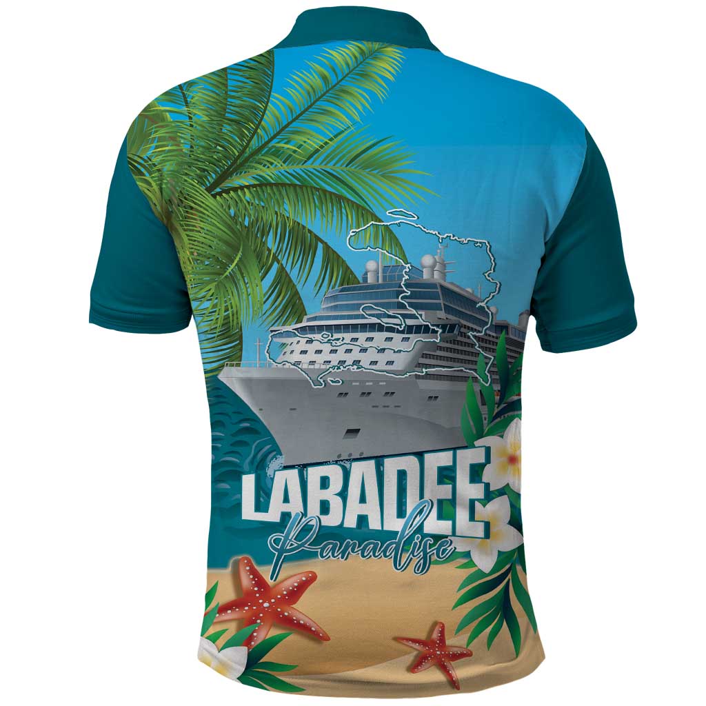 Afro Haiti Labadee Peninsula Polo Shirt Caribbean Cruise Tropical Vibes LT14