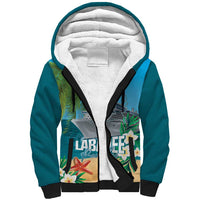 Afro Haiti Labadee Peninsula Sherpa Hoodie Caribbean Cruise Tropical Vibes - Wonder Print Shop