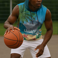 Afro Haiti Labadee Peninsula Sleeveless Hoodie Caribbean Cruise Tropical Vibes - Wonder Print Shop