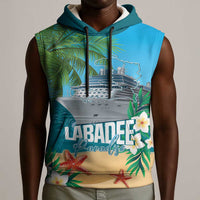 Afro Haiti Labadee Peninsula Sleeveless Hoodie Caribbean Cruise Tropical Vibes - Wonder Print Shop