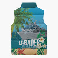 Afro Haiti Labadee Peninsula Sleeveless Puffer Jacket Caribbean Cruise Tropical Vibes - Wonder Print Shop