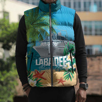 Afro Haiti Labadee Peninsula Sleeveless Puffer Jacket Caribbean Cruise Tropical Vibes - Wonder Print Shop