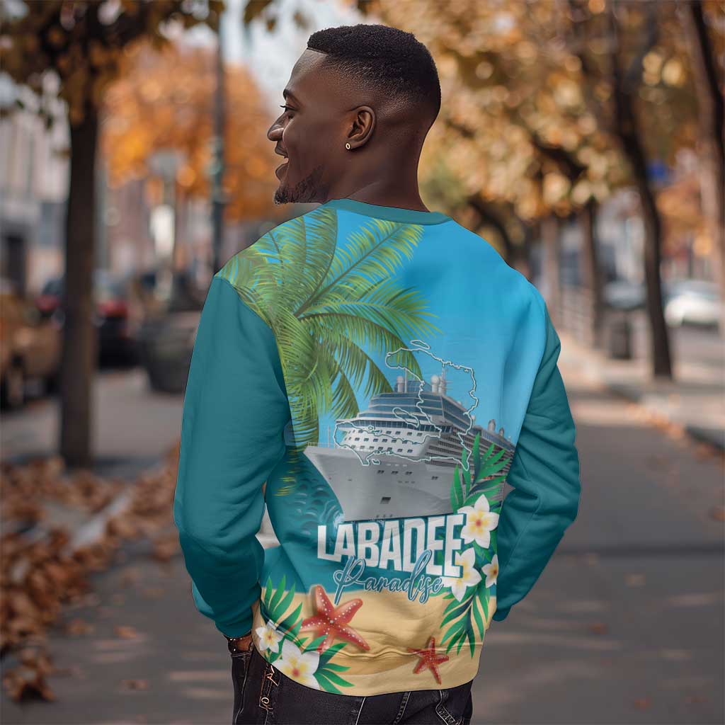 Afro Haiti Labadee Peninsula Sweatshirt Caribbean Cruise Tropical Vibes - Wonder Print Shop