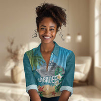 Afro Haiti Labadee Peninsula Women Casual Shirt Caribbean Cruise Tropical Vibes - Wonder Print Shop