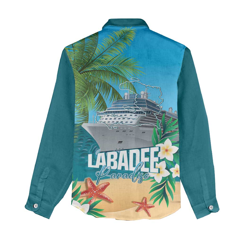 Afro Haiti Labadee Peninsula Women Casual Shirt Caribbean Cruise Tropical Vibes - Wonder Print Shop