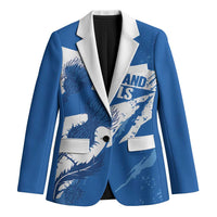 Personalised Scotland Lawn Bowls Blazer Scottish Thistle Grunge Flag Style - Wonder Print Shop