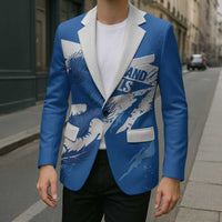 Personalised Scotland Lawn Bowls Blazer Scottish Thistle Grunge Flag Style - Wonder Print Shop