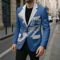 Personalised Scotland Lawn Bowls Blazer Scottish Thistle Grunge Flag Style - Wonder Print Shop