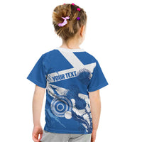 Personalised Scotland Lawn Bowls Kid T Shirt Scottish Thistle Grunge Flag Style - Wonder Print Shop