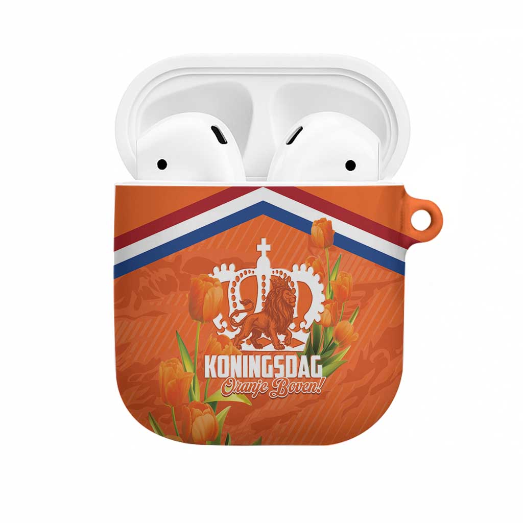 Koningsdag Netherlands King's Day AirPods Case Oranje Boven Holland Tulips