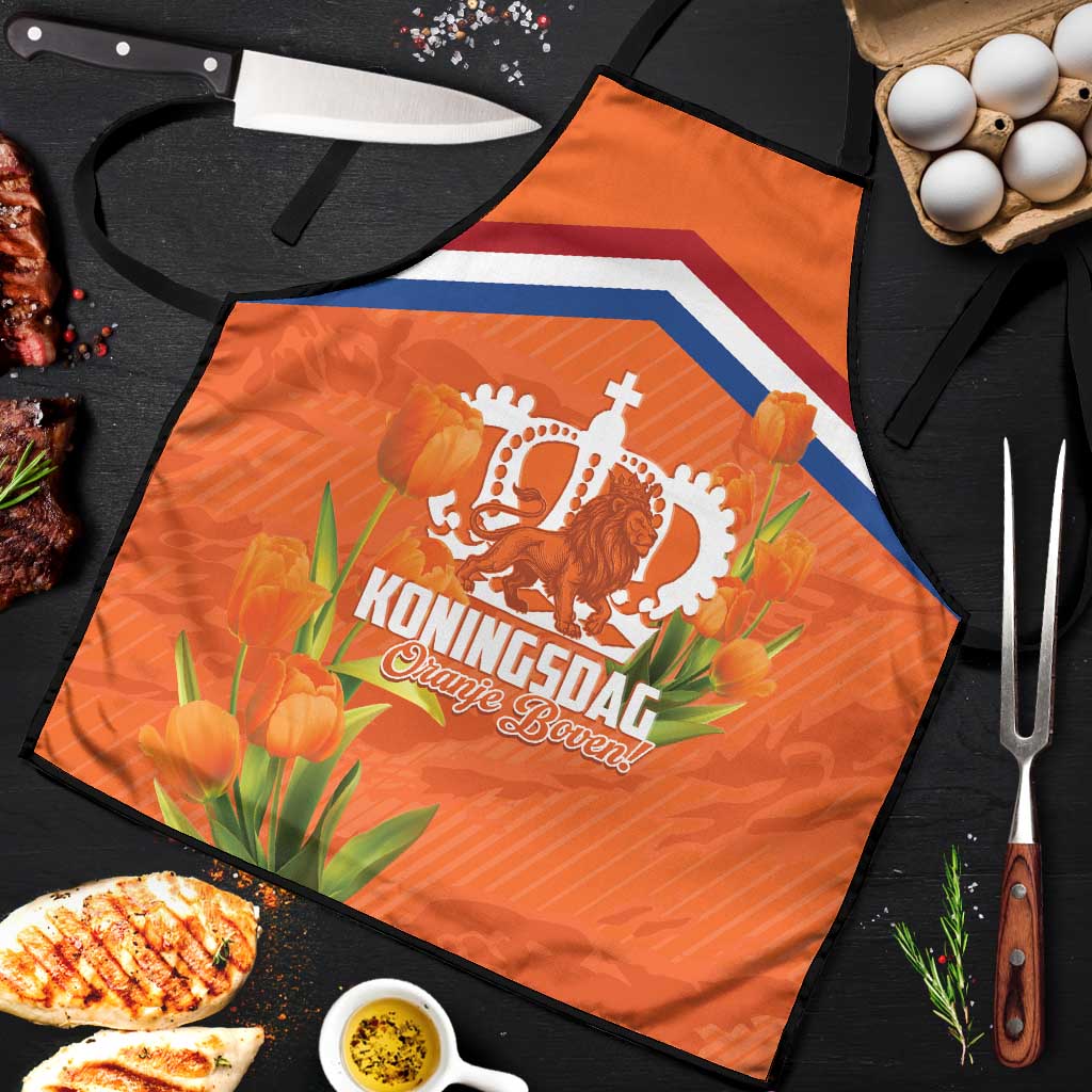 Koningsdag Netherlands King's Day Apron Oranje Boven Holland Tulips