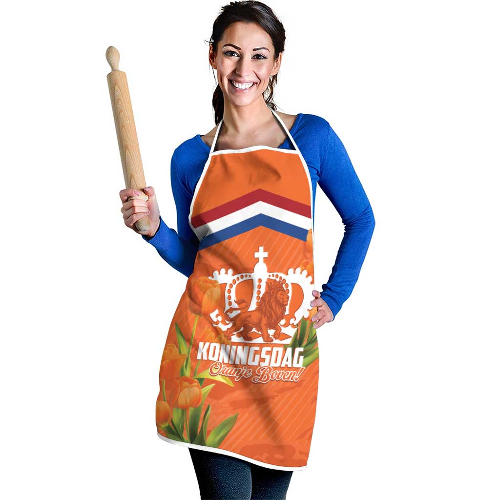 Koningsdag Netherlands King's Day Apron Oranje Boven Holland Tulips