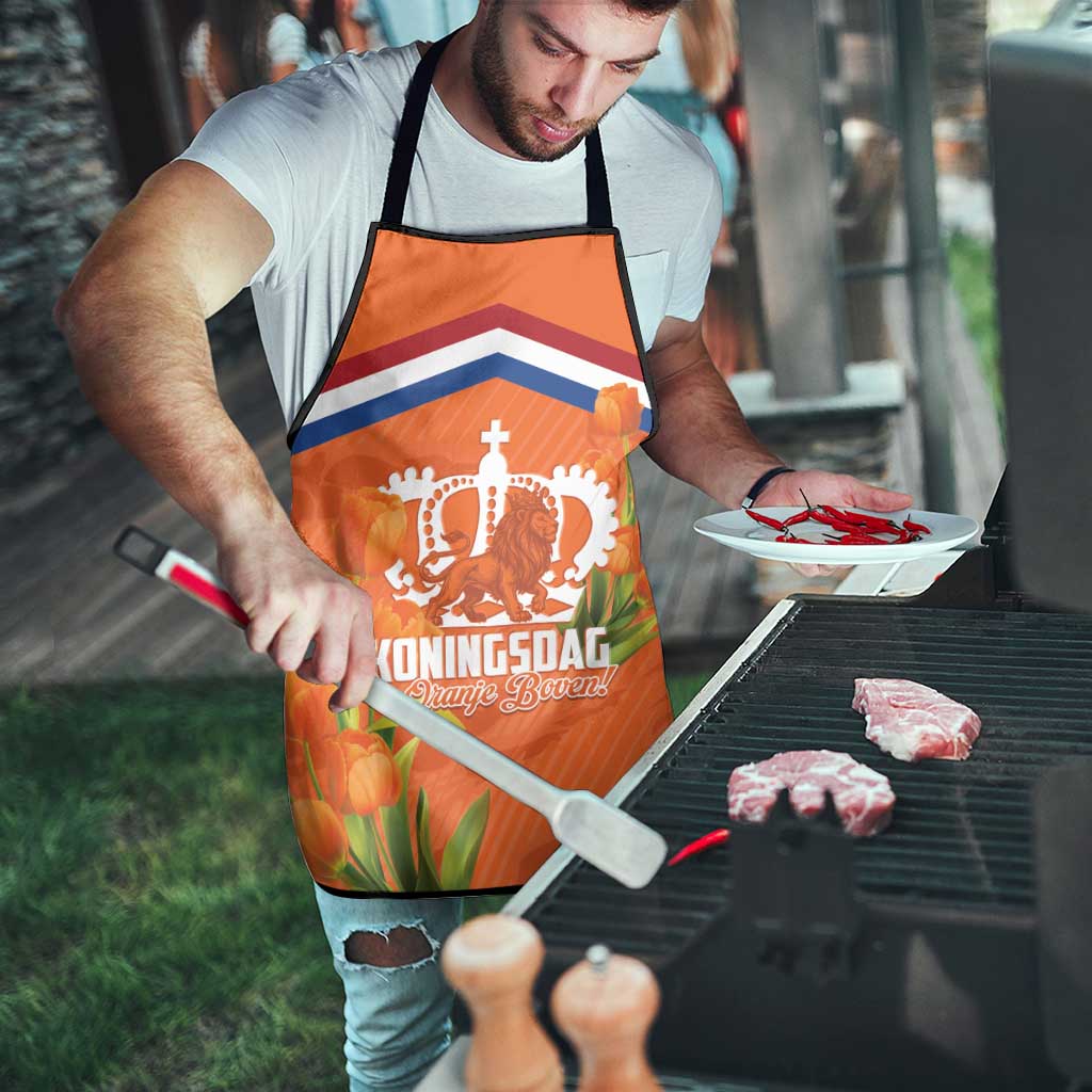 Koningsdag Netherlands King's Day Apron Oranje Boven Holland Tulips
