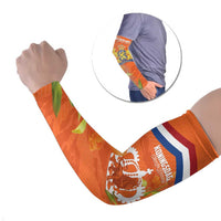Koningsdag Netherlands King's Day Arm Sleeves Oranje Boven Holland Tulips