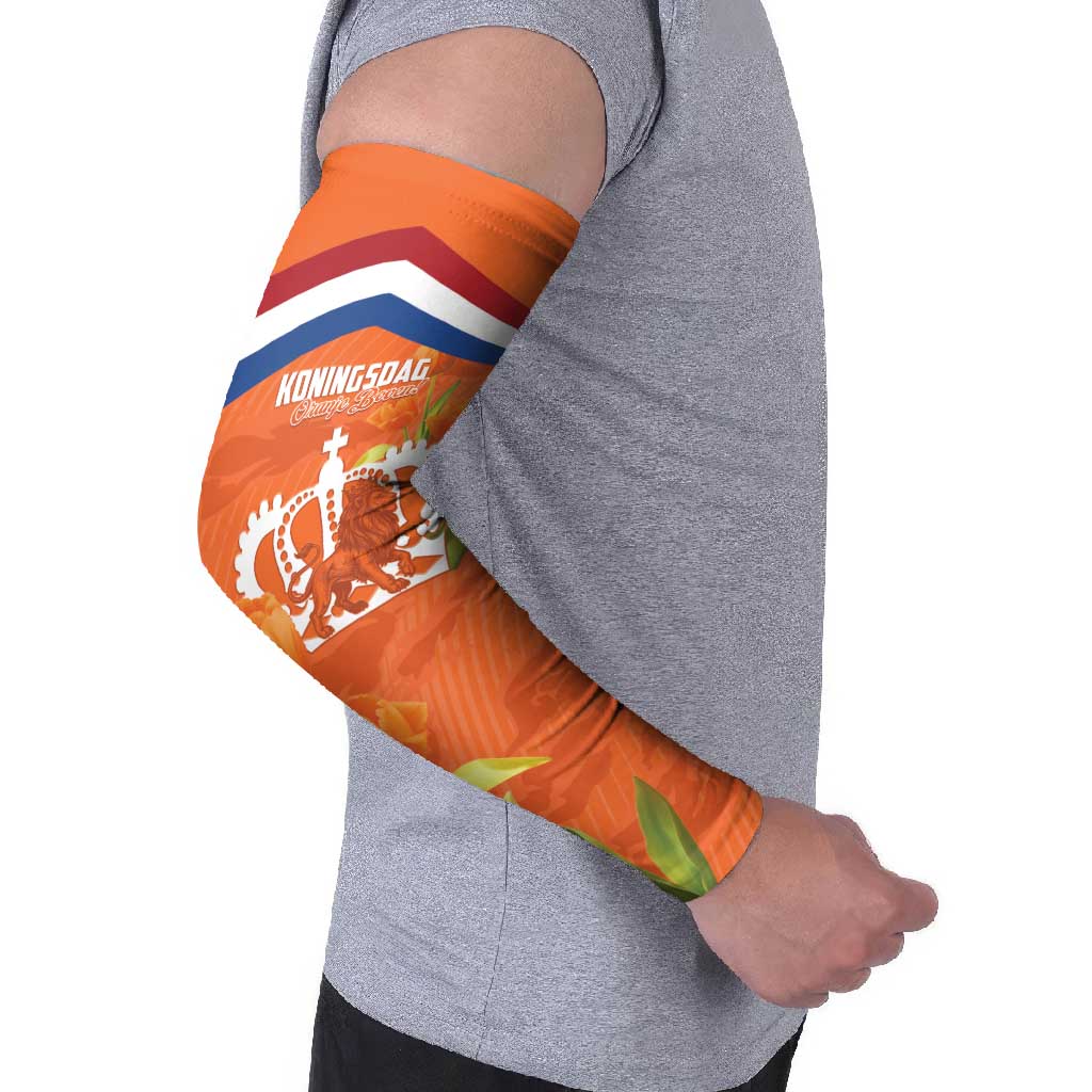 Koningsdag Netherlands King's Day Arm Sleeves Oranje Boven Holland Tulips