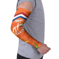 Koningsdag Netherlands King's Day Arm Sleeves Oranje Boven Holland Tulips
