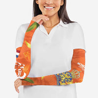 Koningsdag Netherlands King's Day Arm Sleeves Oranje Boven Holland Tulips