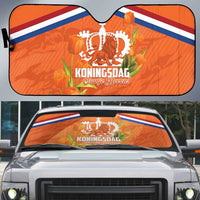 Koningsdag Netherlands King's Day Auto Sun Shade Oranje Boven Holland Tulips
