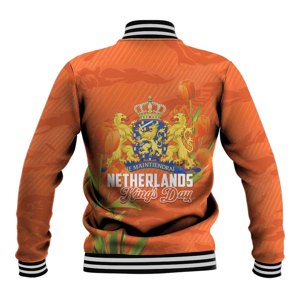 Koningsdag Netherlands King's Day Baseball Jacket Oranje Boven Holland Tulips