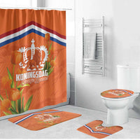 Koningsdag Netherlands King's Day Bathroom Set Oranje Boven Holland Tulips