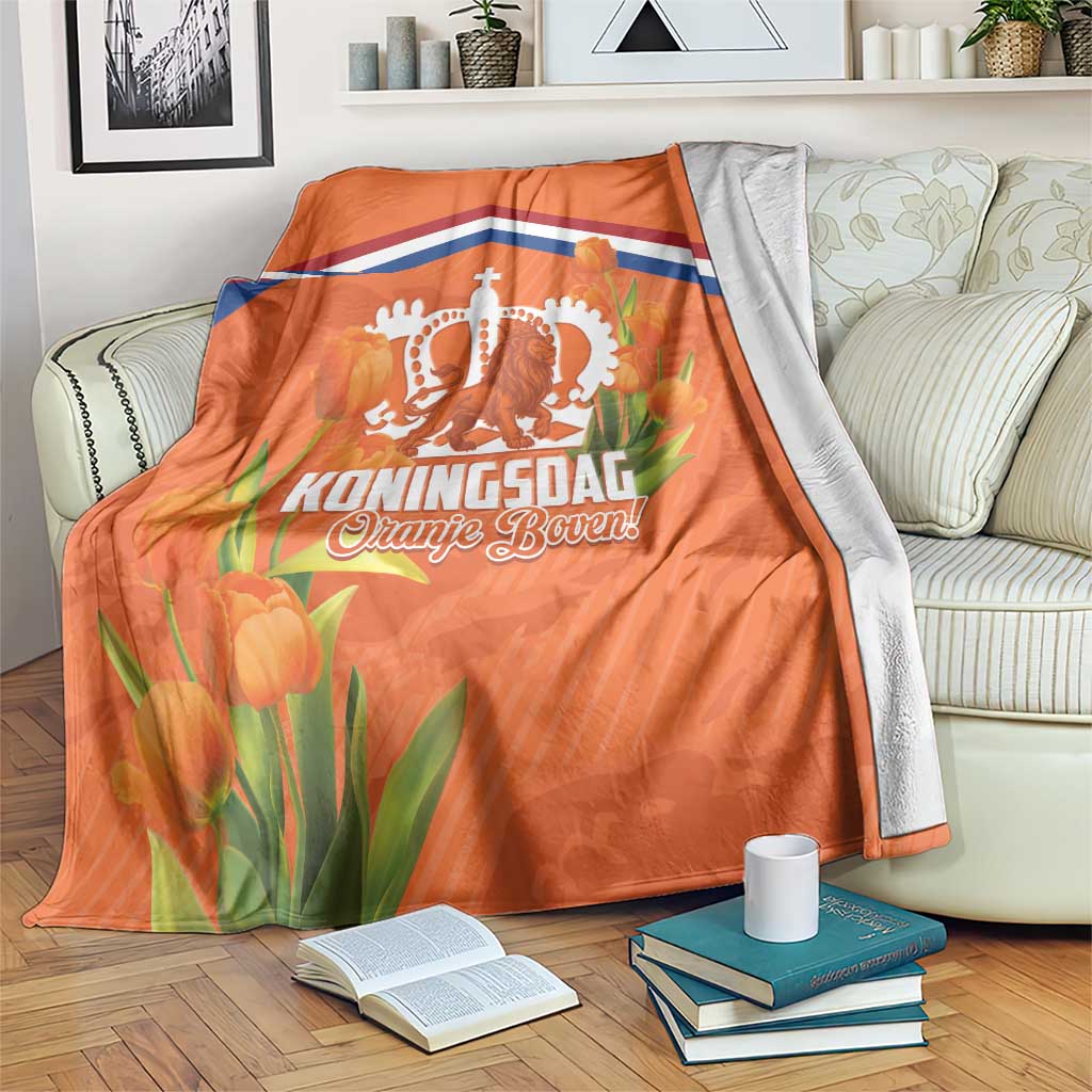 Koningsdag Netherlands King's Day Blanket Oranje Boven Holland Tulips