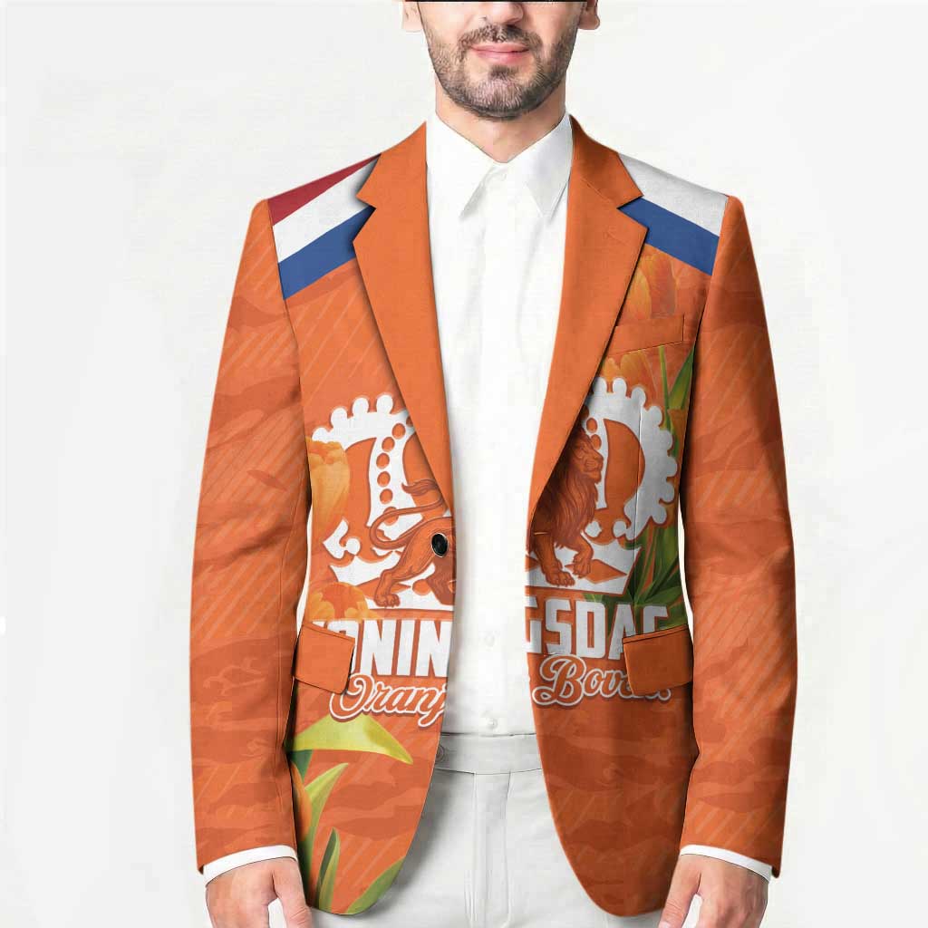 Koningsdag Netherlands King's Day Blazer Oranje Boven Holland Tulips