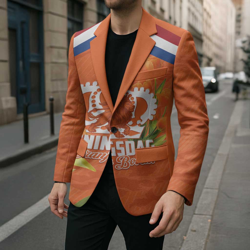 Koningsdag Netherlands King's Day Blazer Oranje Boven Holland Tulips