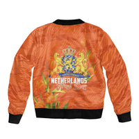 Koningsdag Netherlands King's Day Bomber Jacket Oranje Boven Holland Tulips