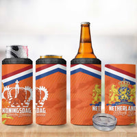 Koningsdag Netherlands King's Day 4 in 1 Can Cooler Tumbler Oranje Boven Holland Tulips