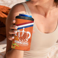 Koningsdag Netherlands King's Day 4 in 1 Can Cooler Tumbler Oranje Boven Holland Tulips