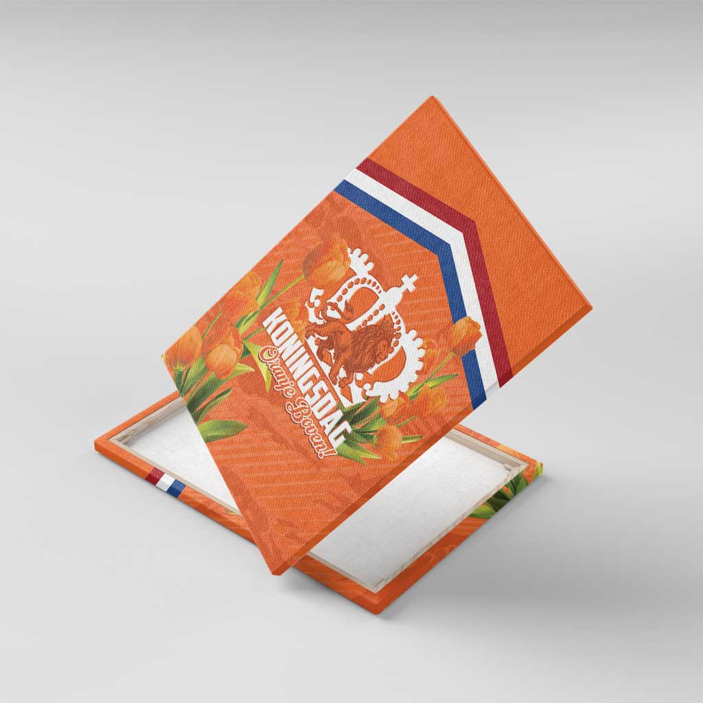 Koningsdag Netherlands King's Day Canvas Wall Art Oranje Boven Holland Tulips