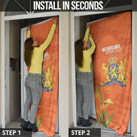 Koningsdag Netherlands King's Day Door Cover Oranje Boven Holland Tulips