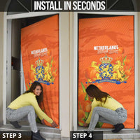 Koningsdag Netherlands King's Day Door Cover Oranje Boven Holland Tulips
