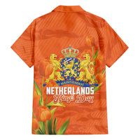 Koningsdag Netherlands King's Day Family Matching Long Sleeve Bodycon Dress and Hawaiian Shirt Oranje Boven Holland Tulips