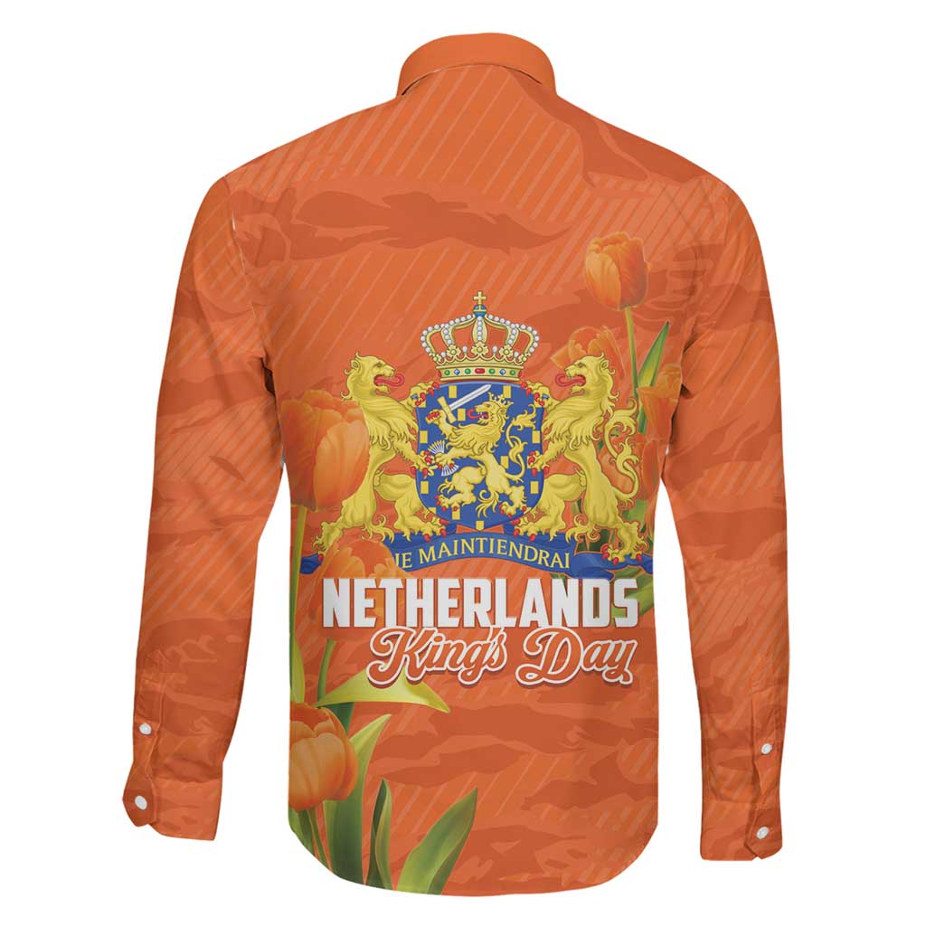 Koningsdag Netherlands King's Day Family Matching Long Sleeve Bodycon Dress and Hawaiian Shirt Oranje Boven Holland Tulips