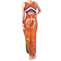 Koningsdag Netherlands King's Day Family Matching Tank Maxi Dress and Hawaiian Shirt Oranje Boven Holland Tulips