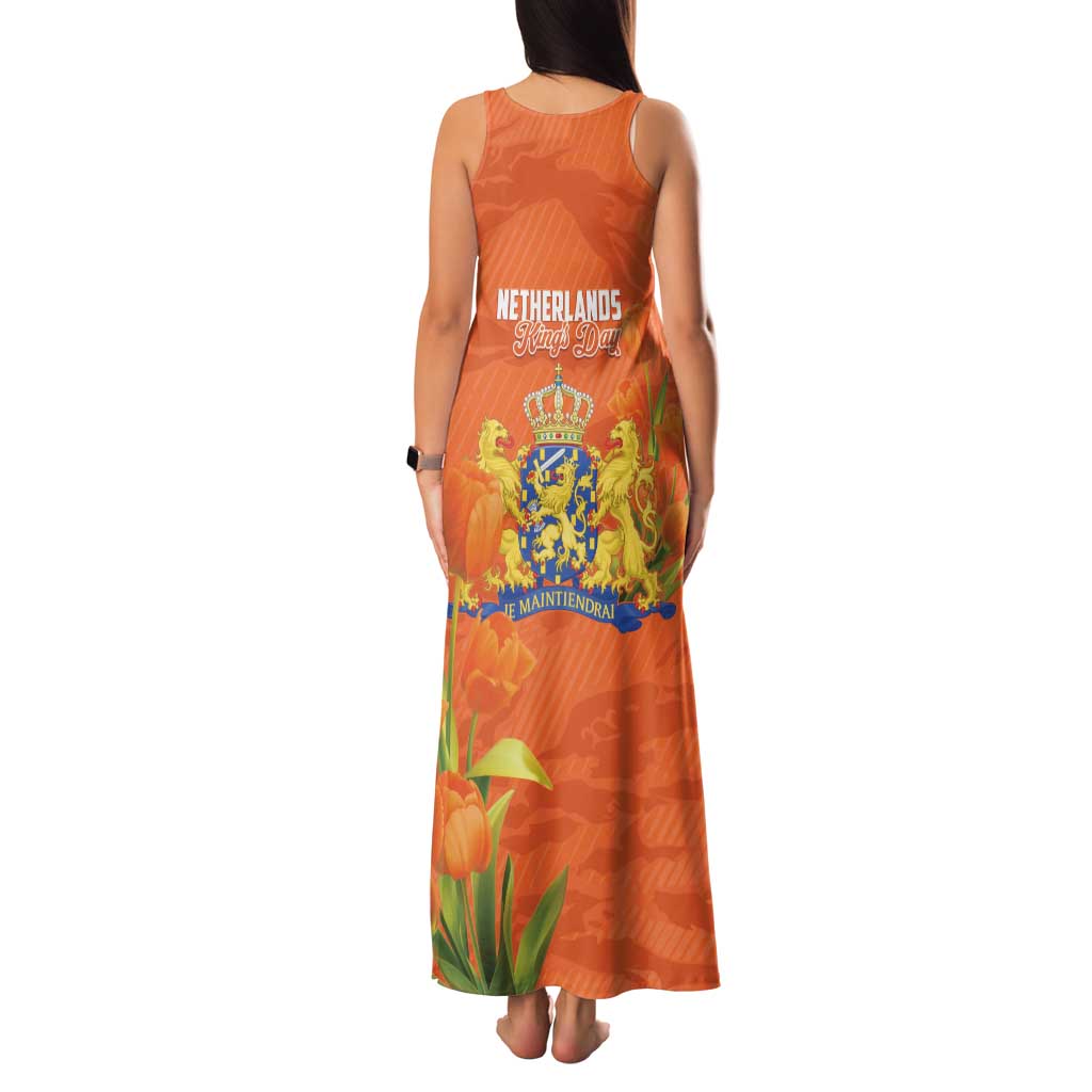 Koningsdag Netherlands King's Day Family Matching Tank Maxi Dress and Hawaiian Shirt Oranje Boven Holland Tulips