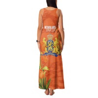 Koningsdag Netherlands King's Day Family Matching Tank Maxi Dress and Hawaiian Shirt Oranje Boven Holland Tulips