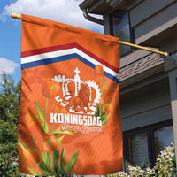 Koningsdag Netherlands King's Day Garden Flag Oranje Boven Holland Tulips