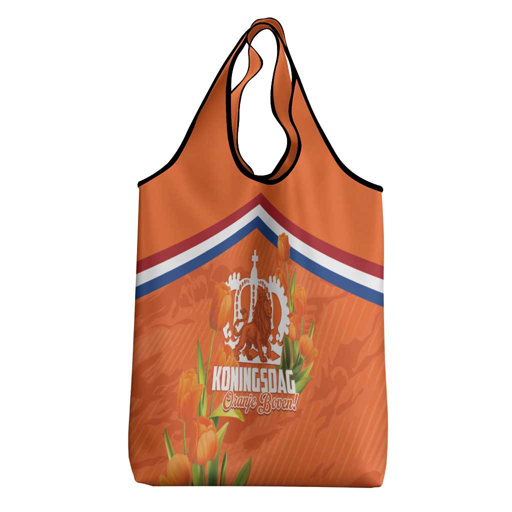 Koningsdag Netherlands King's Day Grocery Bag Oranje Boven Holland Tulips