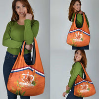 Koningsdag Netherlands King's Day Grocery Bag Oranje Boven Holland Tulips