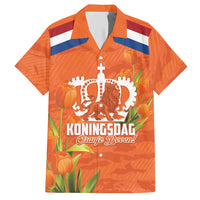 Koningsdag Netherlands King's Day Hawaiian Shirt Oranje Boven Holland Tulips