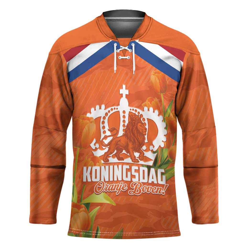 Koningsdag Netherlands King's Day Hockey Jersey Oranje Boven Holland Tulips