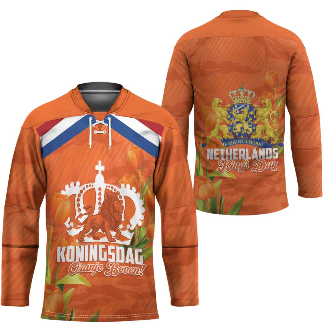 Koningsdag Netherlands King's Day Hockey Jersey Oranje Boven Holland Tulips
