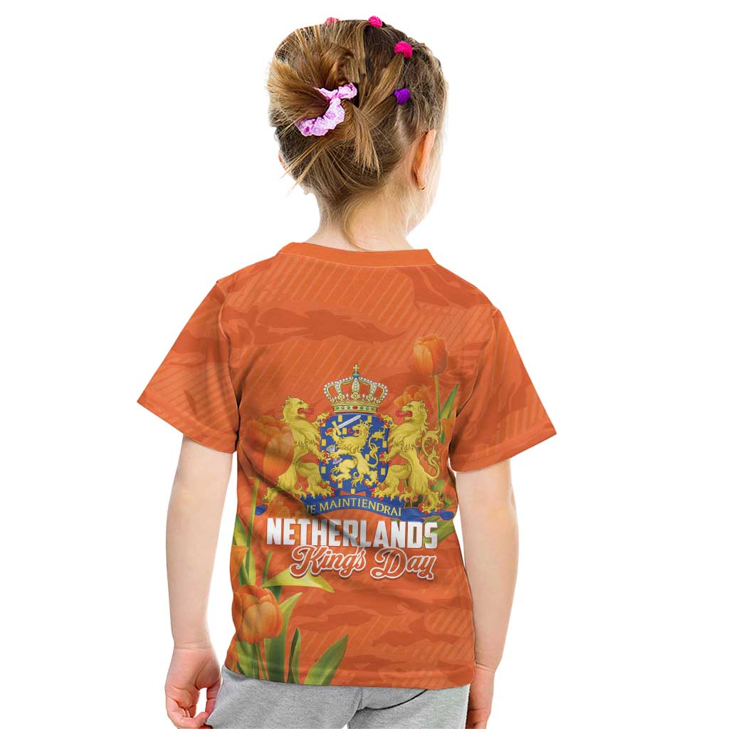 Koningsdag Netherlands King's Day Kid T Shirt Oranje Boven Holland Tulips