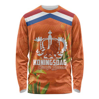Koningsdag Netherlands King's Day Long Sleeve Shirt Oranje Boven Holland Tulips