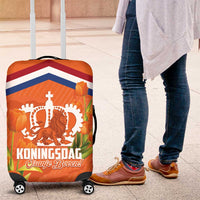 Koningsdag Netherlands King's Day Luggage Cover Oranje Boven Holland Tulips