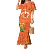 Koningsdag Netherlands King's Day Mermaid Dress Oranje Boven Holland Tulips