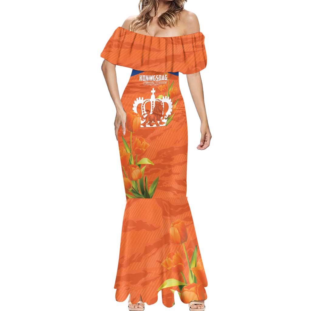 Koningsdag Netherlands King's Day Mermaid Dress Oranje Boven Holland Tulips