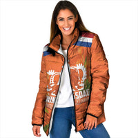Koningsdag Netherlands King's Day Padded Jacket Oranje Boven Holland Tulips